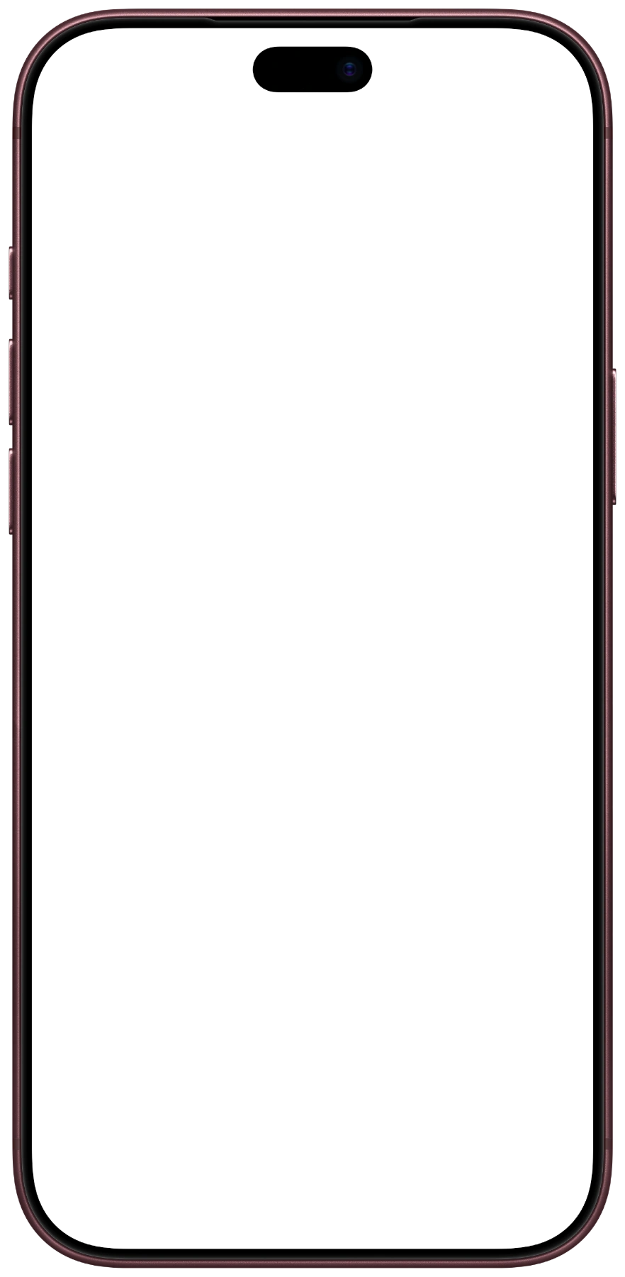 Amora على iPhone 18 Pro Max باللون العنابي